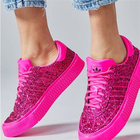 adidas roze glitter schoenen